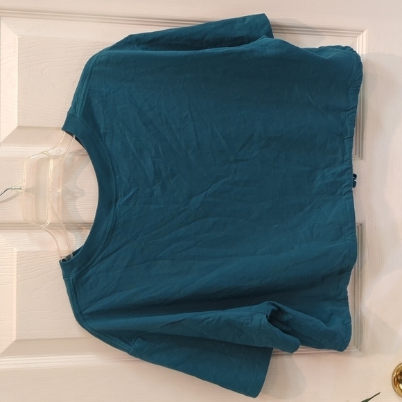 DSG Twitch & Allison Women's Cotton Boxy Crop Top Tie Hem Size XL - Picture 2 of 6
